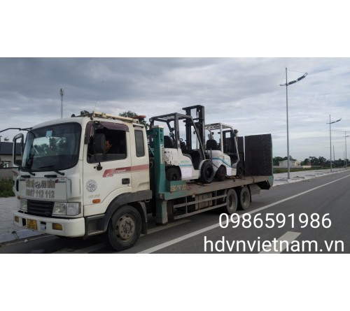 Cho thuê xe nâng tại công trường dự án Văn Phú Invest, TP Sầm Sơn, Thanh Hóa 06.2022