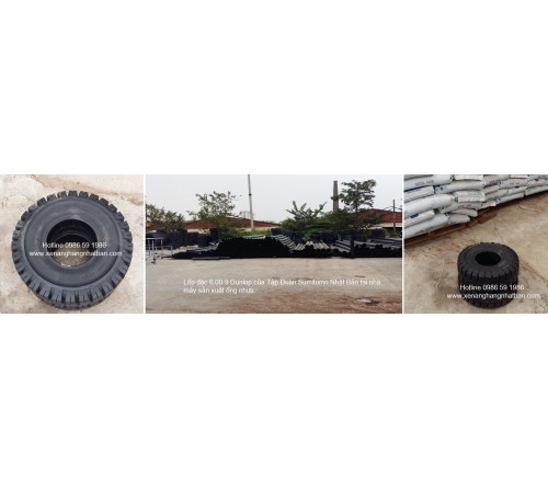 Lốp Đặc 6.00-9 Hãng DUNLOP - Thái Lan