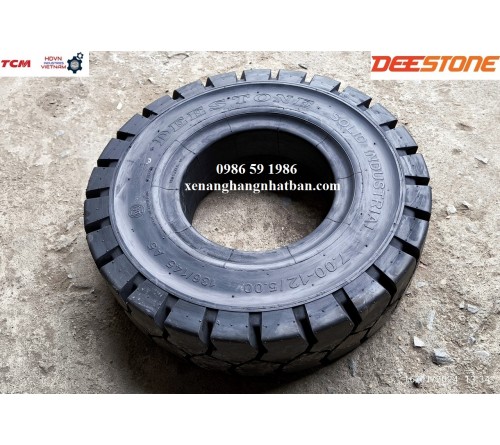 Lốp đặc Deestone 7.00-12/5.00 - Lốp xe nâng 2 tấn 2.5 tấn - Lốp xe nâng 4 tấn 5 tấn