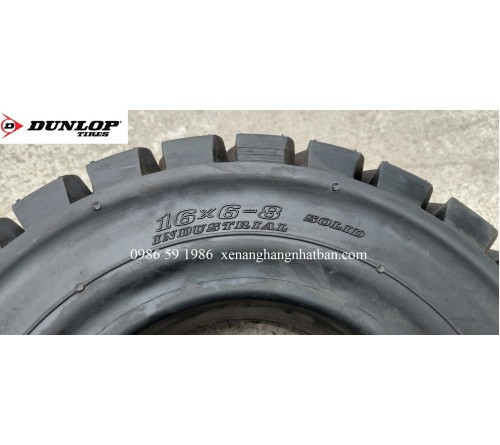 Lốp Đặc 16x6-8 Hãng DUNLOP - Thái Lan