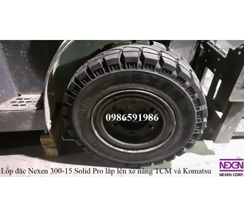 Lốp Đặc 300-15 Nexen Solid Pro - Lốp xe nâng 5 tấn