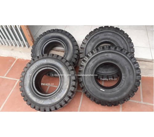 Lốp đặc 6.50-10 PiO Thái Lan 