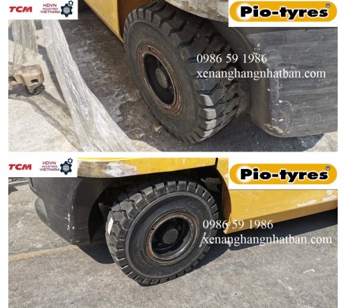 Lốp đặc 6.50-10 PiO Thái Lan 