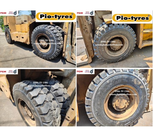 Lốp đặc 8.25-15 PiO Thái Lan