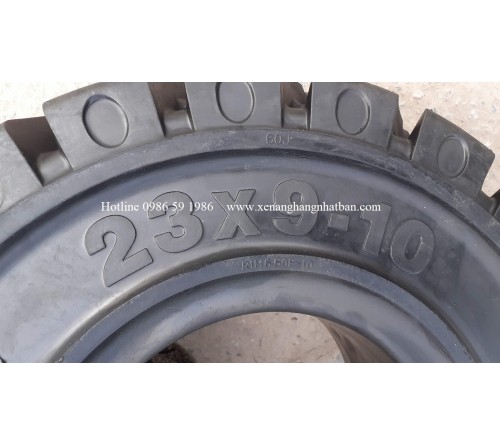 Lốp đặc 23x9-10 Soli Max - Sản xuất tại Sri Lanka - Mới 100%