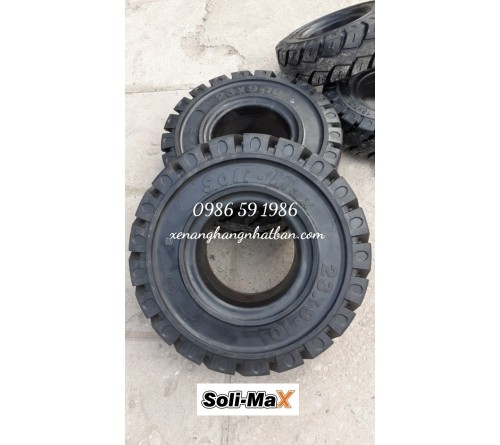Lốp đặc 23x9-10 Soli Max - Sản xuất tại Sri Lanka - Mới 100%