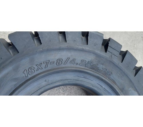 Lốp đặc 18x7-8 Solid Plus Thái Lan - Lốp xe nâng điện giá rẻ