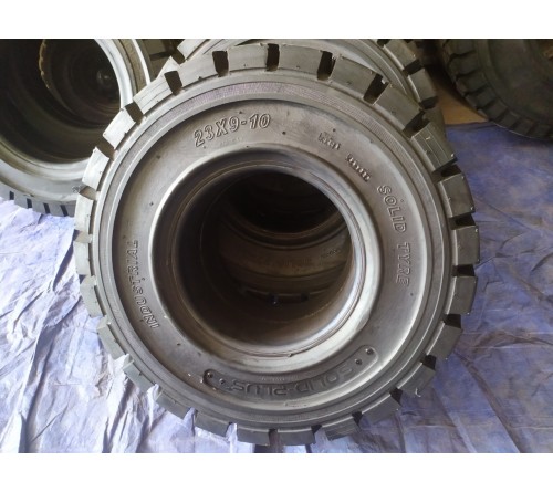 Lốp đặc 23x9-10 Solid Plus Solitech Thái Lan - Lốp xe nâng điện giá rẻ