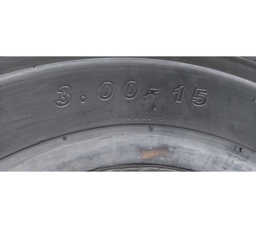 Lốp đặc 3.00-15 Solid Plus Thái Lan - Lốp trước xe nâng 3.5 tấn, 4 tấn, 5 tấn, 5.5 tấn