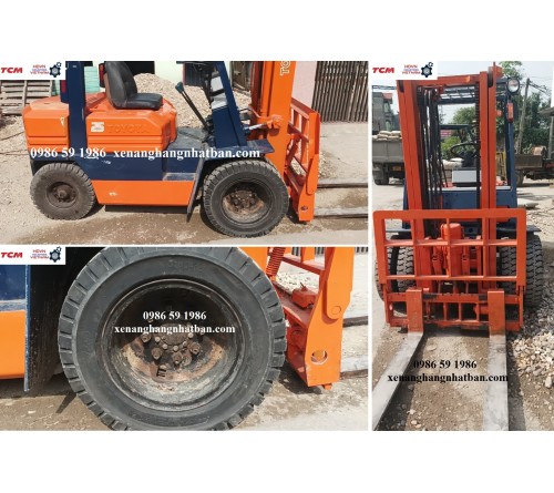 Lốp đặc 5.50-15 Solid Plus Thái Lan - Lốp kép lốp trước xe nâng 2 tấn 2.5 tấn