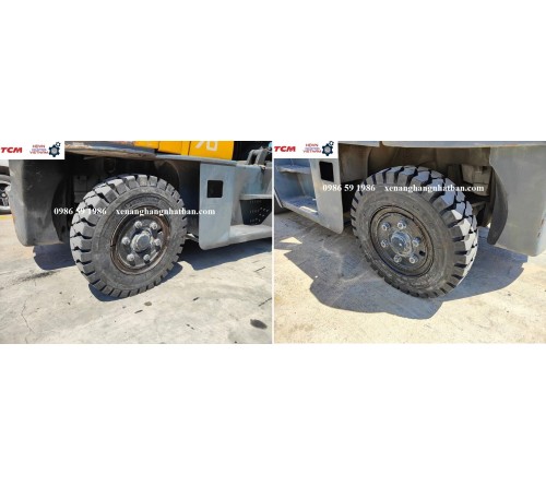 Lốp đặc 8.25-15 Solid Plus Solitech Thái Lan - Lốp xe nâng 3.5 tấn, 5 tấn, 6 tấn, 7 tấn