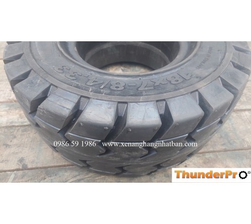 Lốp đặc 18x7-8 Thunder Pro Thái Lan - Lốp xe nâng điện 2 tấn, 2.5 tấn