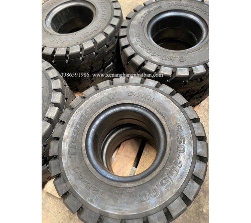 Lốp đặc 6.50-10 Thunder Pro Thái Lan - Lốp xe nâng 3 tấn, 3.5 tấn