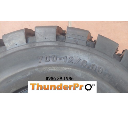 Lốp đặc 7.00-12 Thunder Pro Thái Lan - Lốp xe nâng 2.5 tấn, 5 tấn