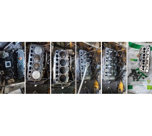 Mặt máy 4D94E 4D94LE 4TNE94 - Komatsu Cylinder Head - 129903-11700, 729900-11100