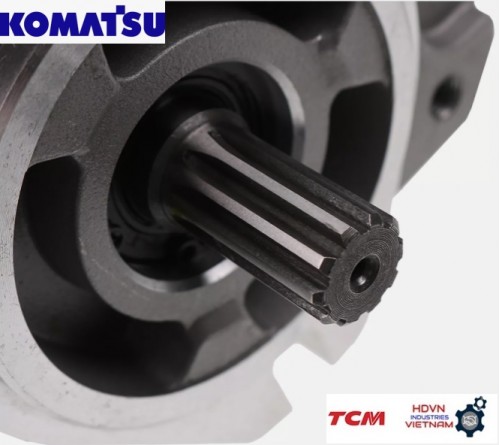 Bơm thủy lực xe nâng Komatsu FD25-11 FD30-11 động cơ 4D95 4D95L. Mã part 37B-1KB-2020, 37B-1KB-2021