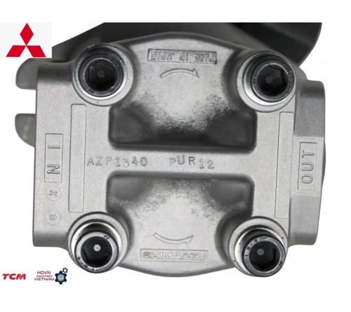 Bơm thủy lực xe nâng Mitsubishi 4 tấn 4.5 tấn 5 tấn, FD40K FD45K FD50K, F19C/ F28B, S6S. Mã P/N 91871-24200