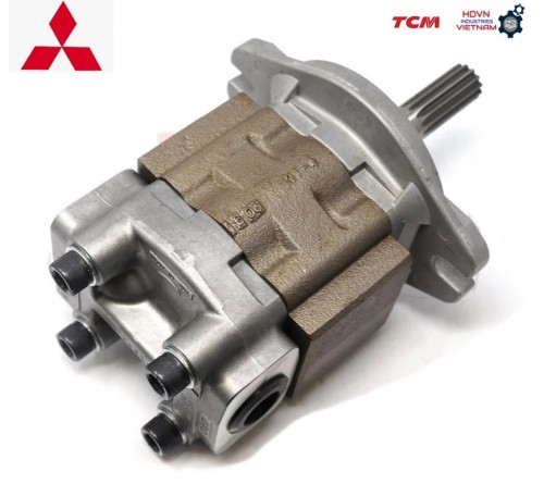 Bơm thủy lực xe nâng Mitsubishi 4 tấn 4.5 tấn 5 tấn, FD40K FD45K FD50K, F19C/ F28B, S6S. Mã P/N 91871-24200