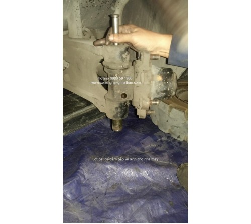 Đại tu sửa chữa cầu sau - khung gầm - khung dí xe nâng 2.5 tấn TCM FD25T3, FD25T3Z, FD25T6