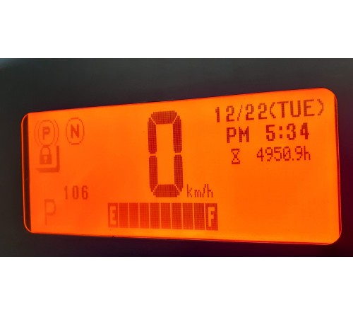 Xe nâng điện Unicarriers 2.5 tấn FB25-8 - Xe nâng chui công - Đời cao 2016 - Bình điện Hitachi VSDX565MH 48V/565Ah