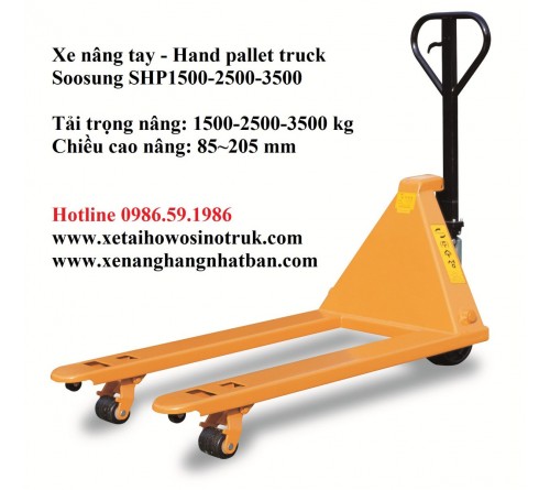 Xe nâng tay Soosung 1.5 - 2 - 2.5 - 3 tấn