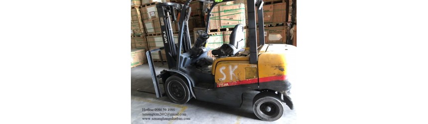 Xe nâng 3 tấn TCM FD30T3, FD30T3Z, FHD30T3A tại kho gạch men Thanh Long