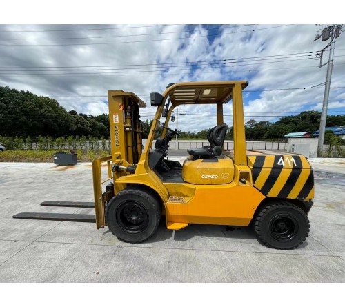 Xe nâng dầu 4.5 tấn Toyota 02-7FD45 máy 13Z, đã qua sử dụng, sản xuất tại Nhật Bản 2004