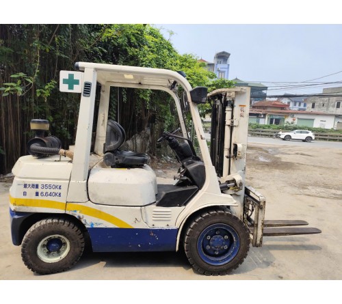 Xe nâng 3 tấn chui công Toyota 7FD30 dịch càng máy 2Z bàn giao nhà máy Thủy Nguyên Hải Phòng