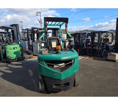 Xe nâng Nhật bãi 2.5 tấn Mitsubishi FD25T 4m3 chui công gật gù FD25T F18C , sản xuất tại Nhật Bản 2010