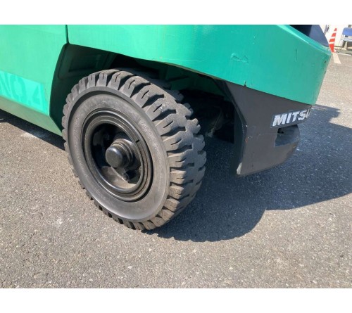 Xe nâng cũ 4 tấn Mitsubishi FD40NT F19D dịch giá động cơ S6S, sản xuất năm 2014 tại Nhật Bản