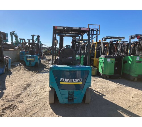Xe nâng điện 2.5 tấn chui công Sumitomo 51FB25PXIII, đã qua sử dụng, sản xuất tại Nhật Bản năm 2017