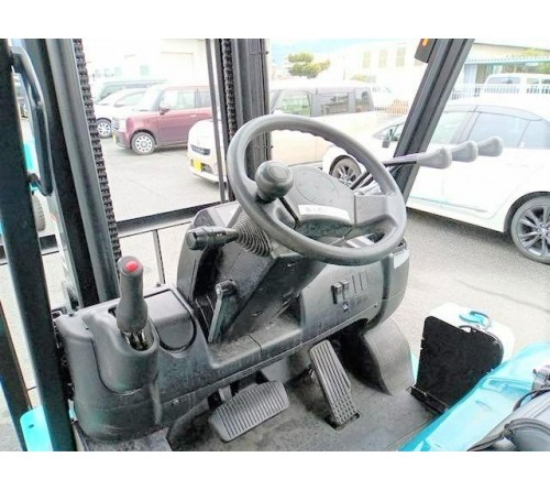 Xe nâng điện 2.5 tấn 4 mét dịch giá Sumitomo 51FB25PXIII, đã qua sử dụng, bình điện GS Yuasa VGI565, sản xuất tại Nhật Bản năm 2020