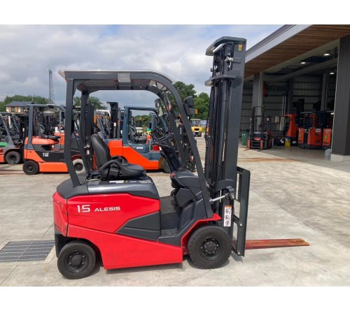 Xe nâng điện ngồi lái 1.5 tấn Nichiyu FB15PN, sản xuất tại Nhật Bản 2020, bình điện Hitachi VSIL510