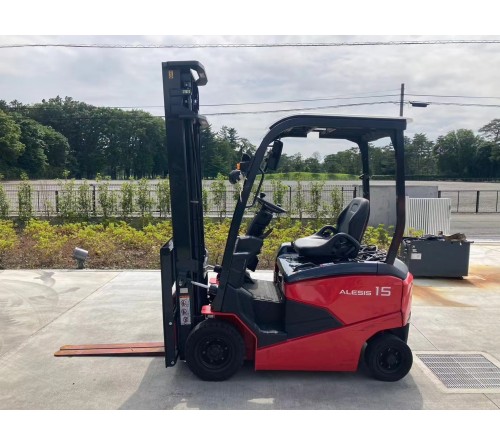 Xe nâng điện ngồi lái 1.5 tấn Nichiyu FB15PN, sản xuất tại Nhật Bản 2020, bình điện Hitachi VSIL510