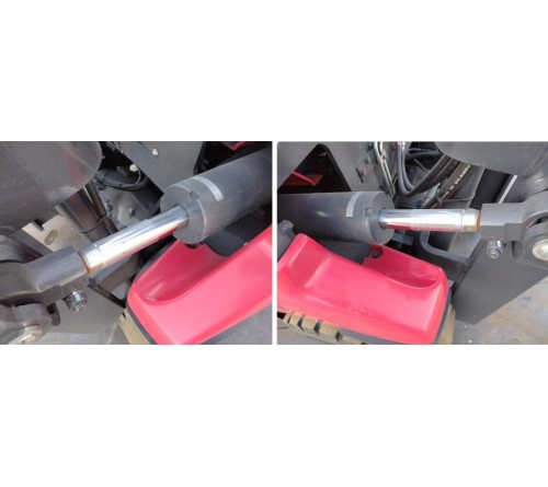 Xe nâng điện 2 tấn Nichiyu FB20PN chui công dịch giá, bình điện Hitachi 3YP-DX450M-13AB. Sản xuất tại Nhật Bản 2018          