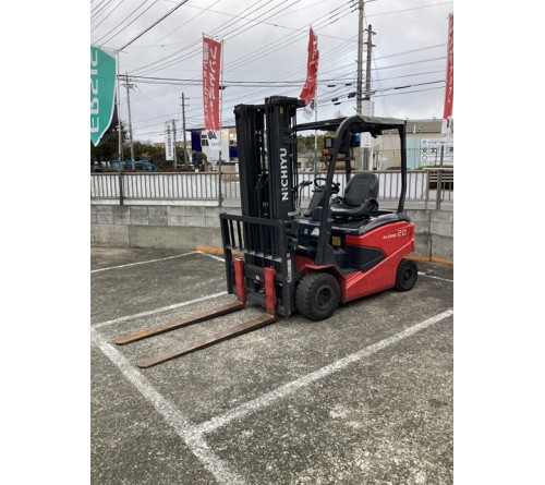 Xe nâng điện ngồi lái 2 tấn Nichiyu FB20PN chui công dịch giá 5 mét, bình điện Lifttop 4YM-VSI565-13AR, đời cao 2020, đã qua sử dụng