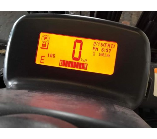 Xe nâng điện ngồi lái 2.5 tấn 3 mét TCM FB25-8 - 1001h - SX Nhật Bản 2013 - Kiểm đỏ T2/2019