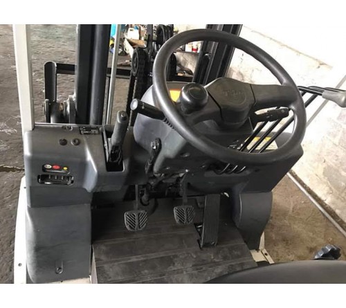 Xe nâng điện ngồi lái 2.5 tấn 3 mét TCM FB25-8 - 1001h - SX Nhật Bản 2013 - Kiểm đỏ T2/2019