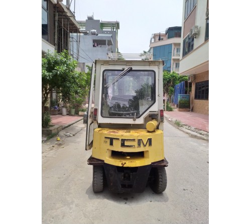 Xe nâng 2 tấn 3 mét dịch càng giá rẻ - Hãng TCM - Nhập Nhật T7 2019